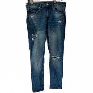 H&M &Denim Women's Girlfriend Fit Distressed Jeans size 29